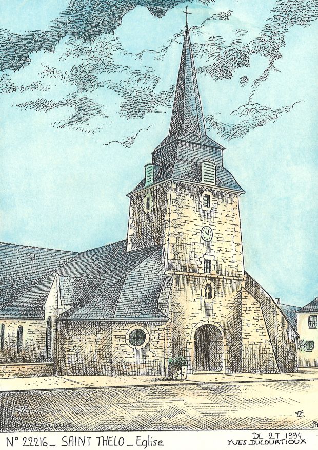 N 22216 - ST THELO - glise