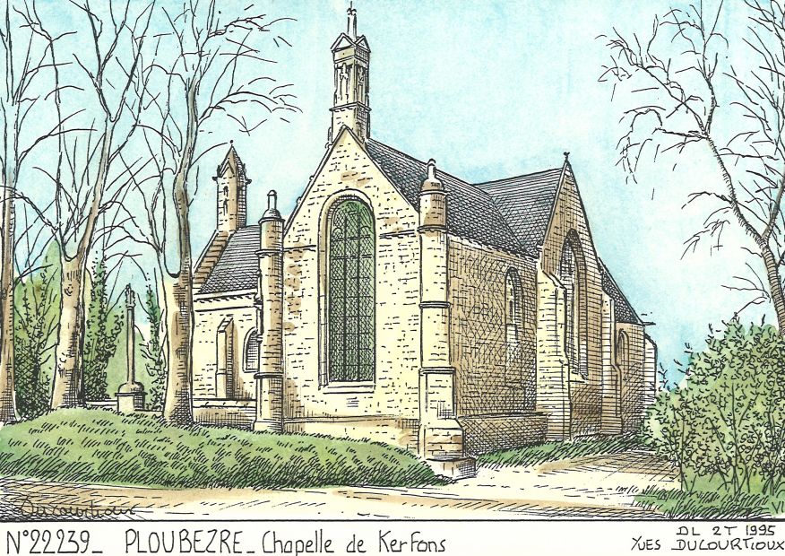 N 22239 - PLOUBEZRE - chapelle de kerfons
