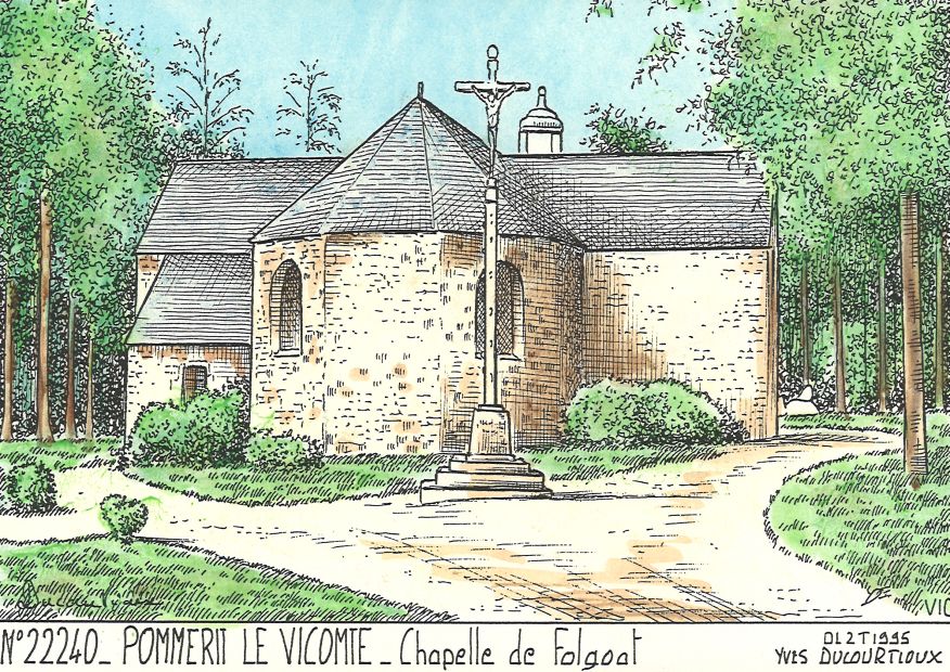 N 22240 - POMMERIT LE VICOMTE - chapelle de folgoat