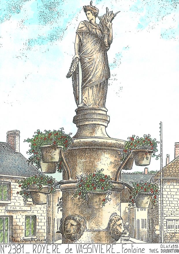 N 23081 - ROYERE DE VASSIVIERE - fontaine