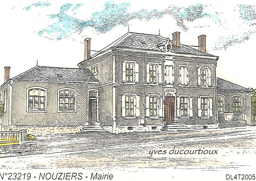 N 23219 - NOUZIERS - mairie