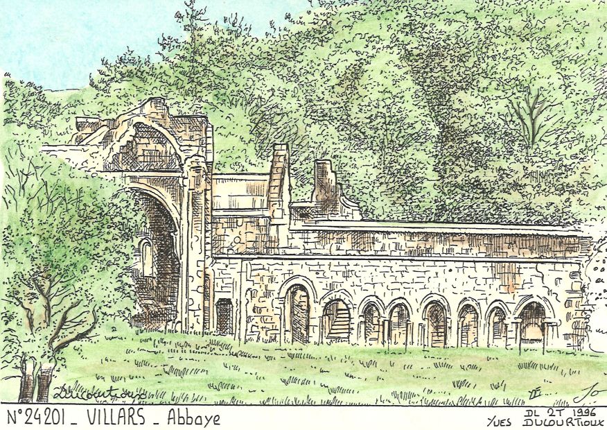 N 24201 - VILLARS - abbaye