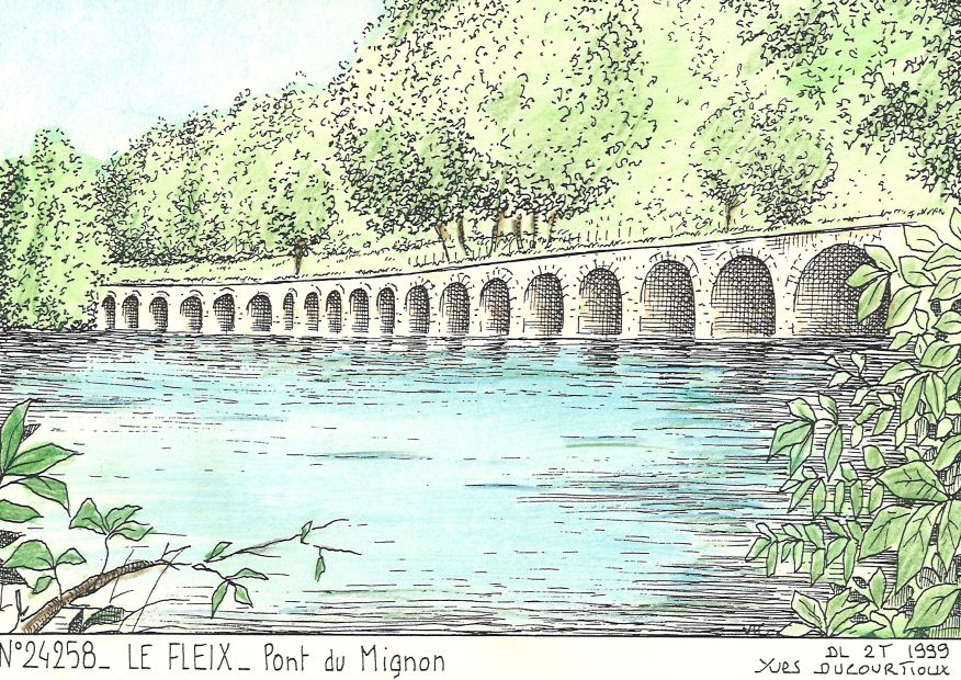 N 24258 - LE FLEIX - pont du mignon