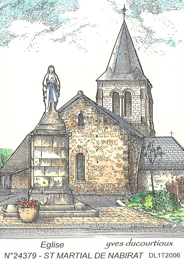 N 24379 - ST MARTIAL DE NABIRAT - glise