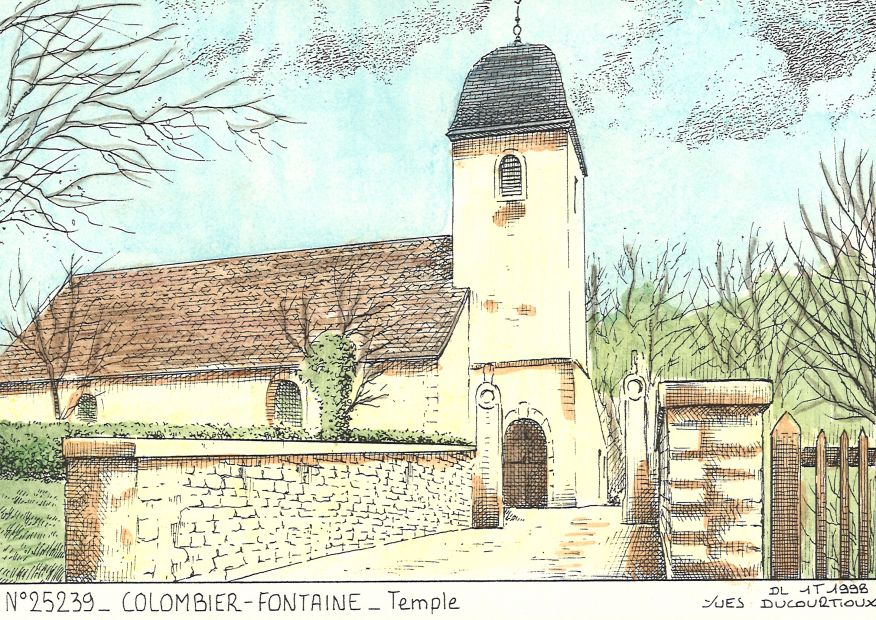N 25239 - COLOMBIER FONTAINE - temple