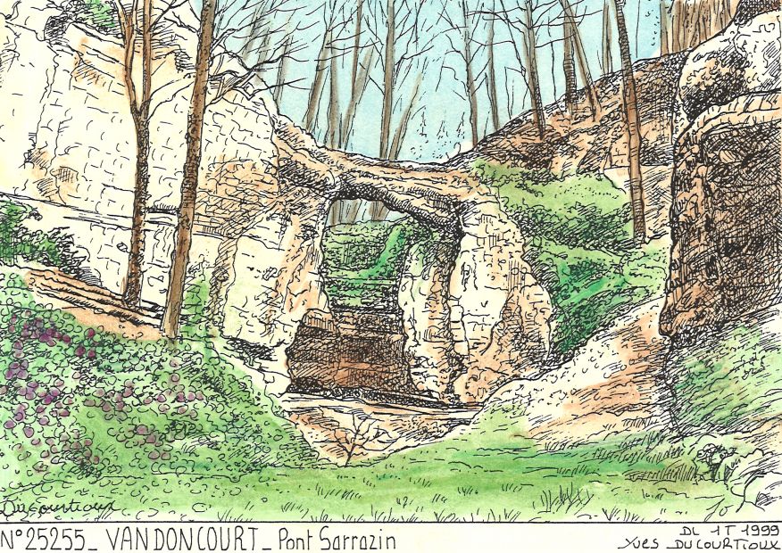 N 25255 - VANDONCOURT - pont sarrazin