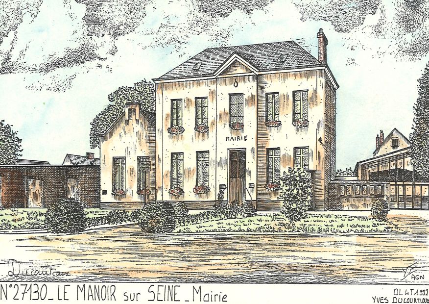 N 27130 - LE MANOIR SUR SEINE - mairie