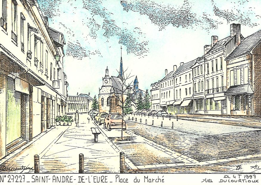 N 27227 - ST ANDRE DE L EURE - place du march