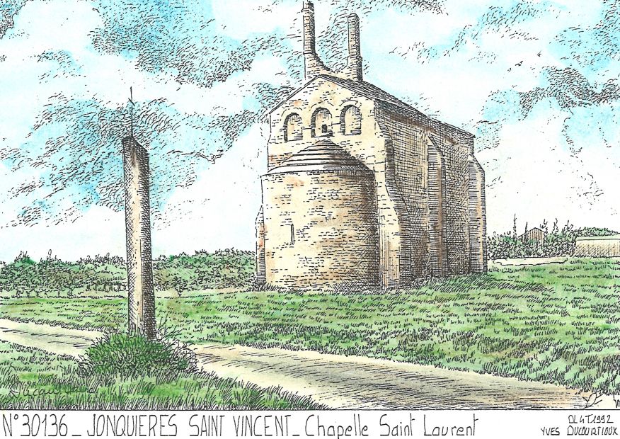 N 30136 - JONQUIERES ST VINCENT - chapelle st laurent