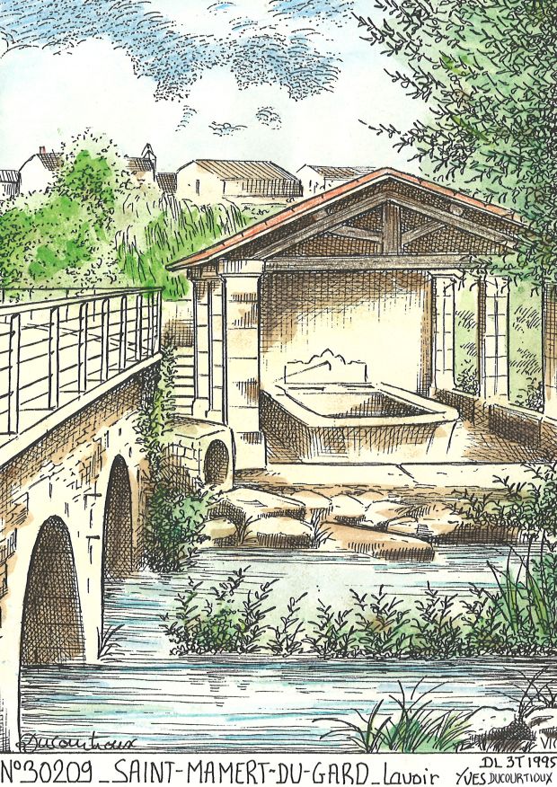 N 30209 - ST MAMERT DU GARD - lavoir