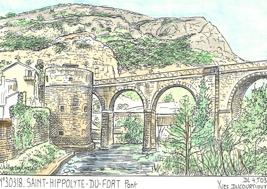 N 30318 - ST HIPPOLYTE DU FORT - pont
