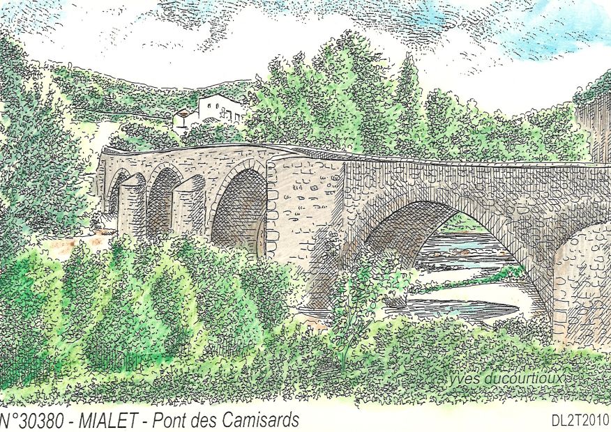 N 30380 - MIALET - pont des camisards