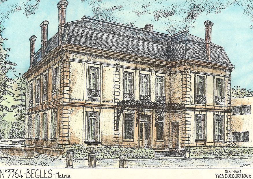N 33064 - BEGLES - mairie