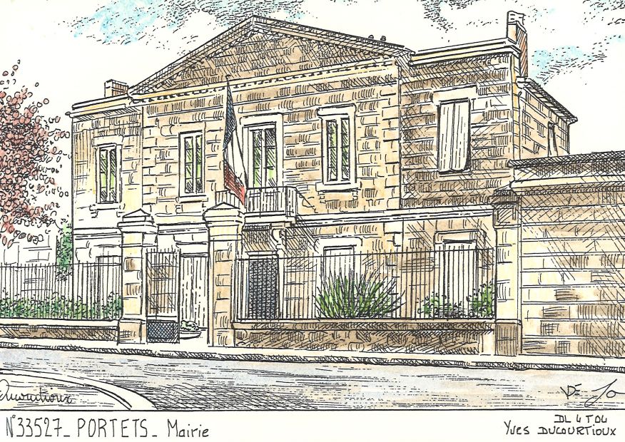 N 33527 - PORTETS - mairie