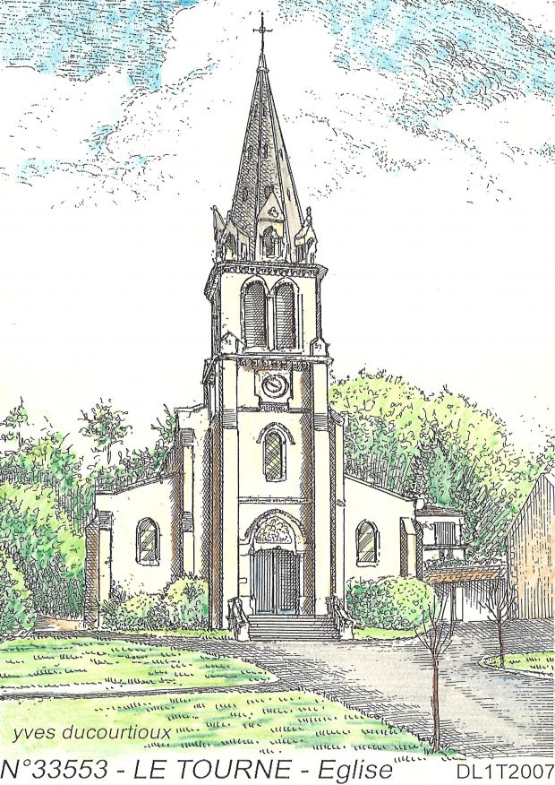 N 33553 - LE TOURNE - glise