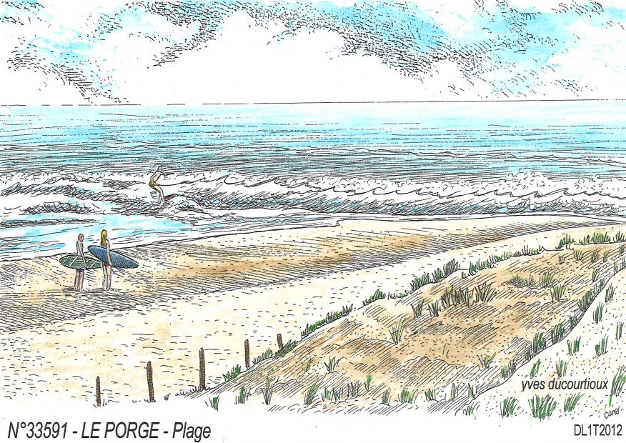 N 33591 - LE PORGE - plage