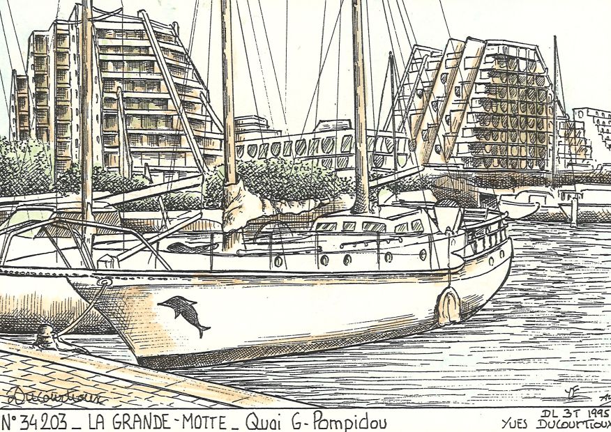N 34203 - LA GRANDE MOTTE - quai g. pompidou