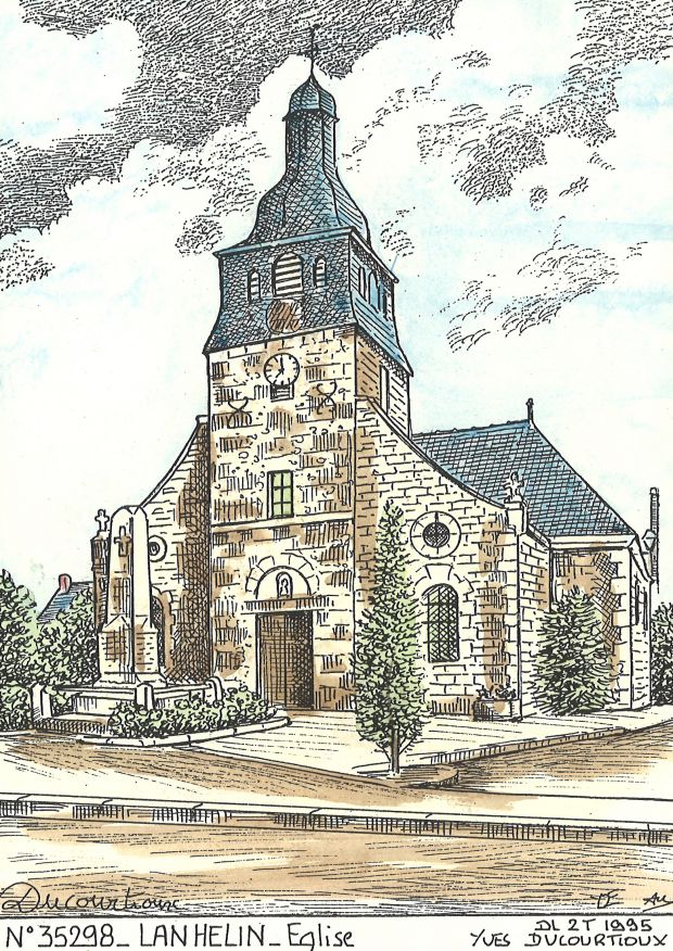 N 35298 - LANHELIN - glise