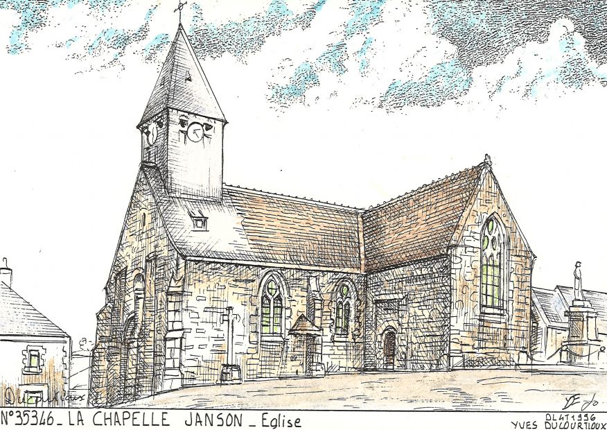 N 35346 - LA CHAPELLE JANSON - glise