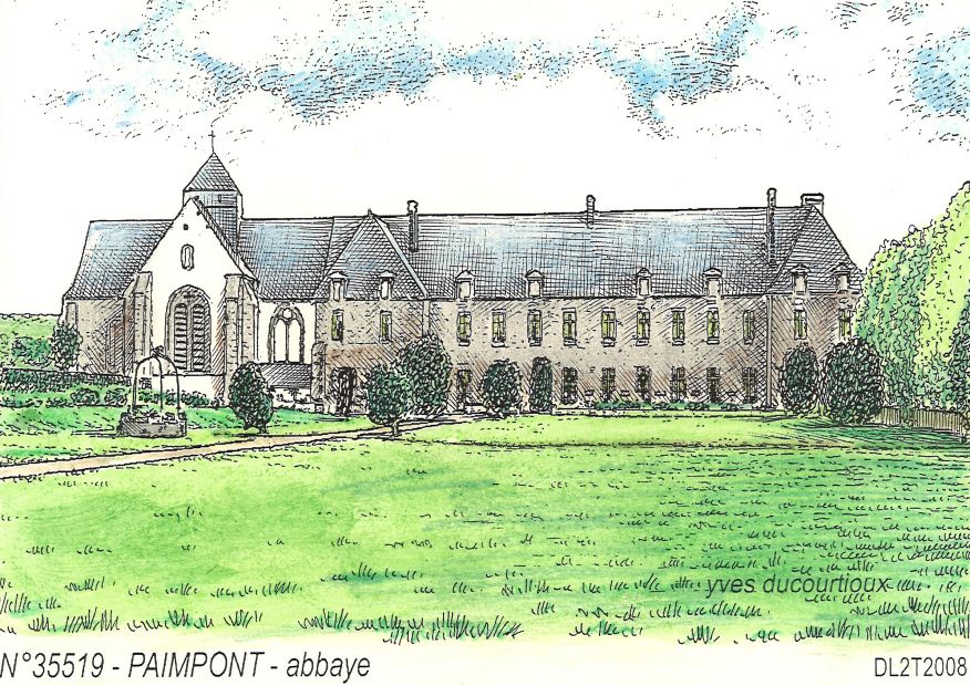 N 35519 - PAIMPONT - abbaye