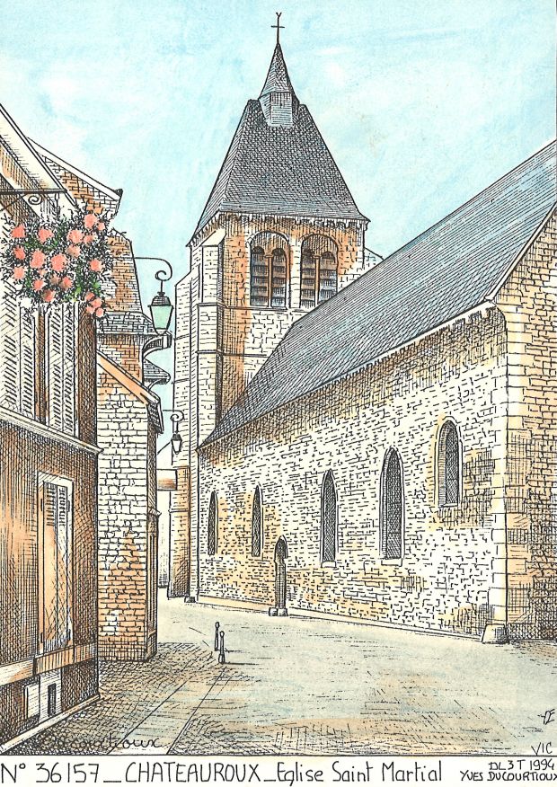 N 36157 - CHATEAUROUX - glise st martial