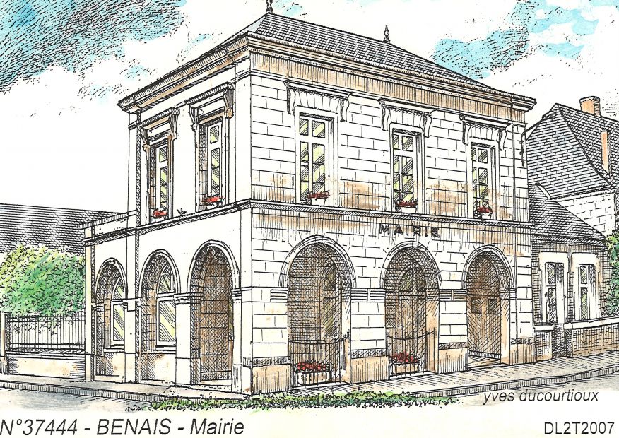 N 37444 - BENAIS - mairie