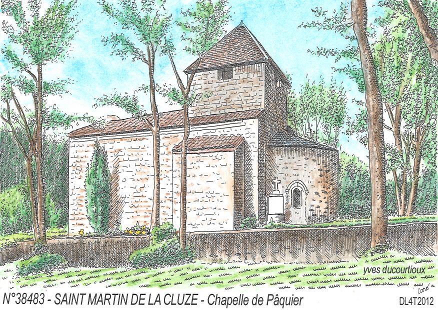 N 38483 - ST MARTIN DE LA CLUZE - chapelle de pquier