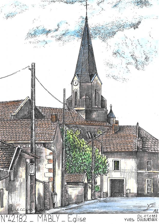 N 42182 - MABLY - glise