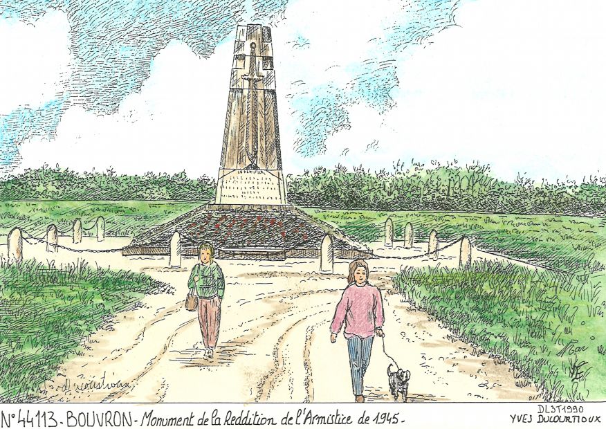 N 44113 - BOUVRON - monument de la reddition ...