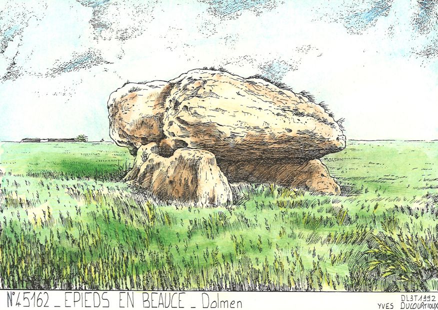 N 45162 - EPIEDS EN BEAUCE - dolmen
