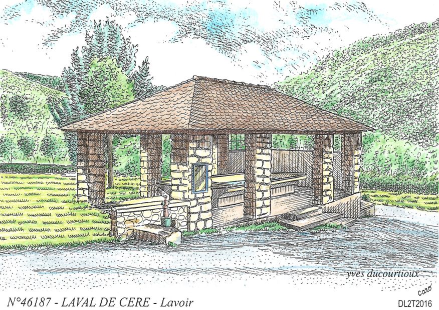 N 46187 - LAVAL DE CERE - lavoir