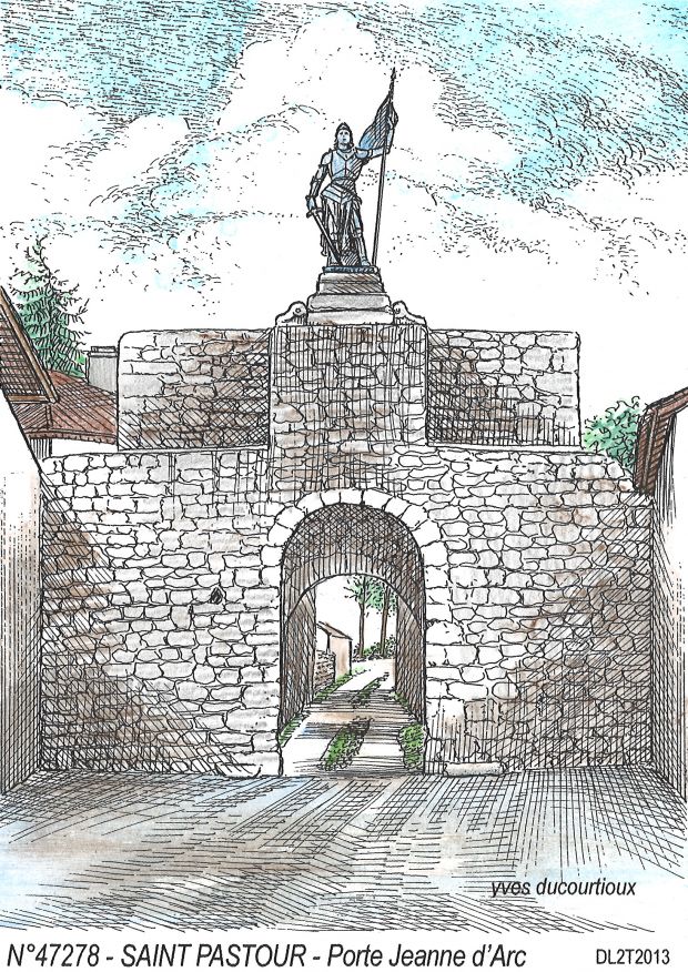 N 47278 - ST PASTOUR - porte jeanne d arc