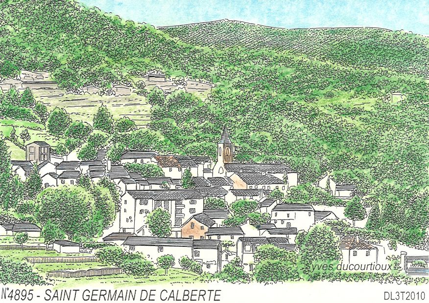 N 48095 - ST GERMAIN DE CALBERTE - vue