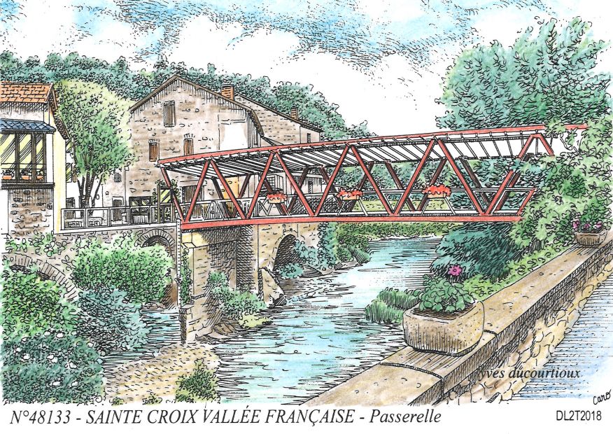 N 48133 - STE CROIX VALLEE FRANCAISE - passerelle