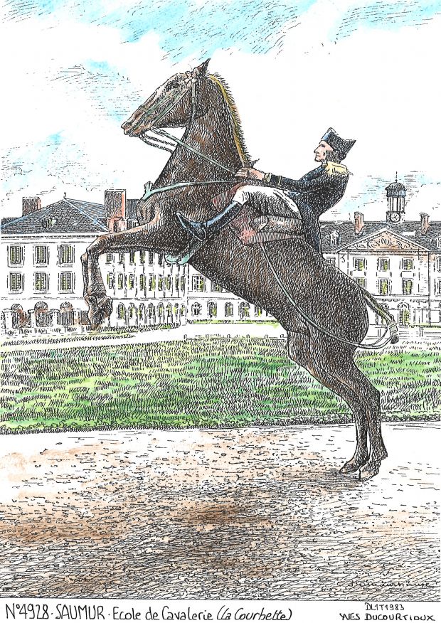 N 49028 - SAUMUR - cole de cavalerie (la courbet