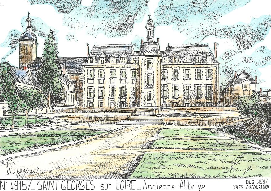 N 49157 - ST GEORGES SUR LOIRE - ancienne abbaye (mairie)