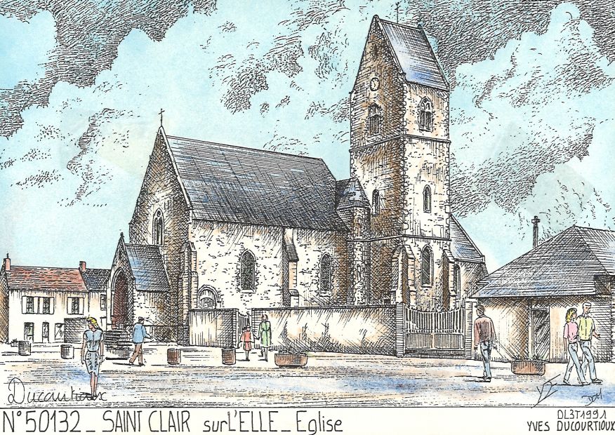 N 50132 - ST CLAIR SUR L ELLE - glise