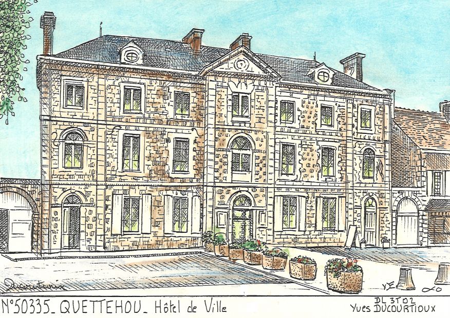 N 50335 - QUETTEHOU - htel de ville