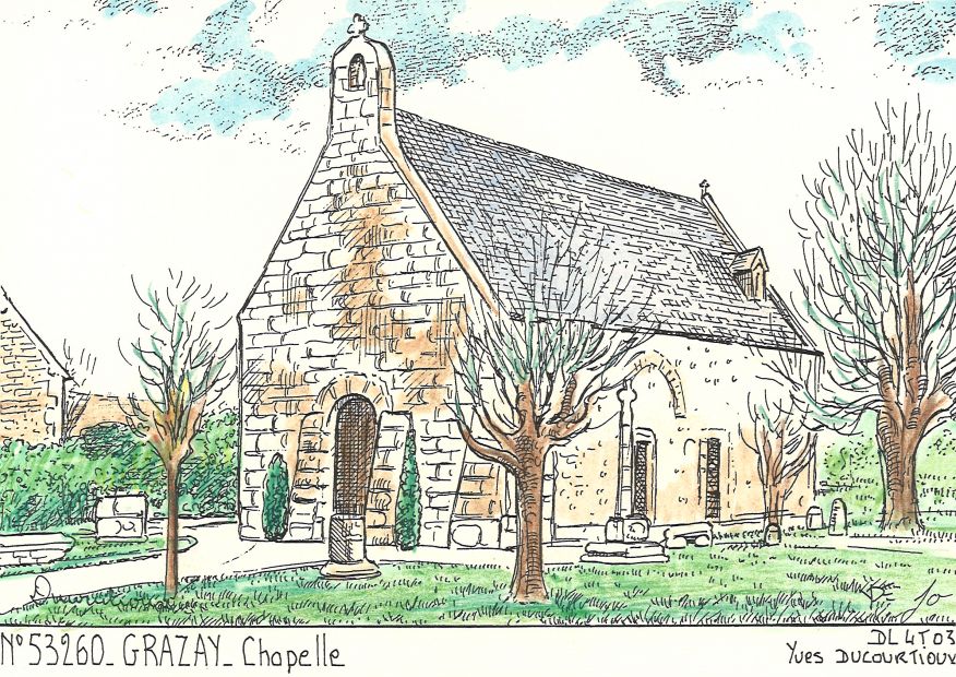 N 53260 - GRAZAY - chapelle