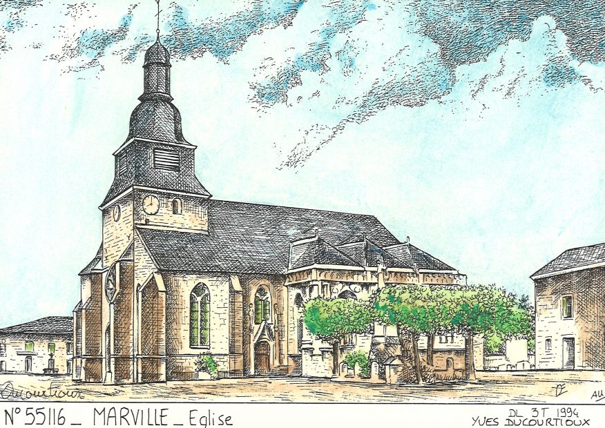 N 55116 - MARVILLE - glise
