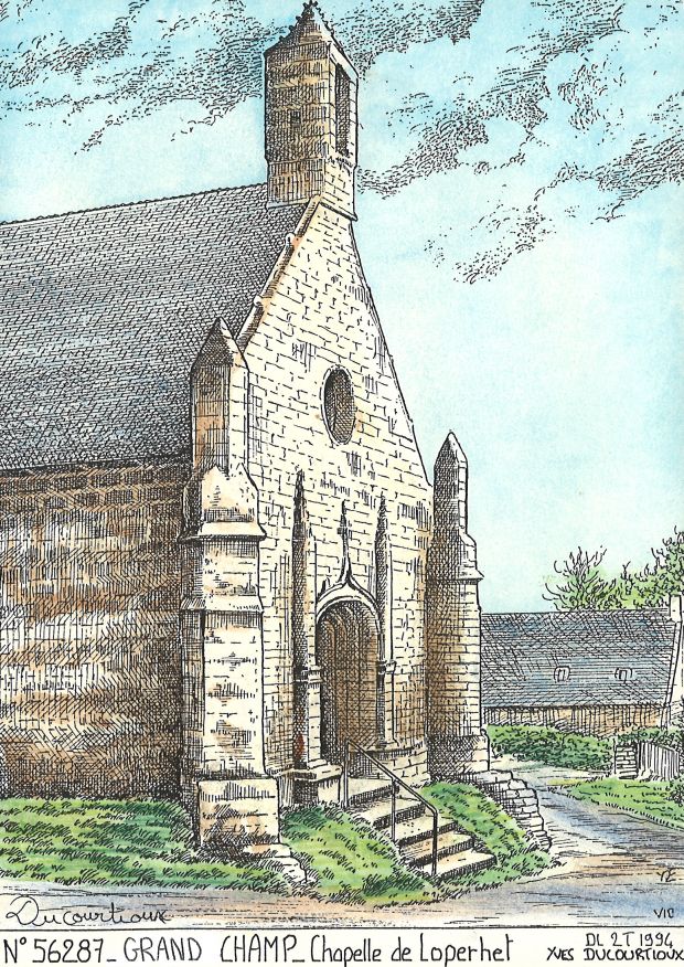 N 56287 - GRAND CHAMP - chapelle de loperhet