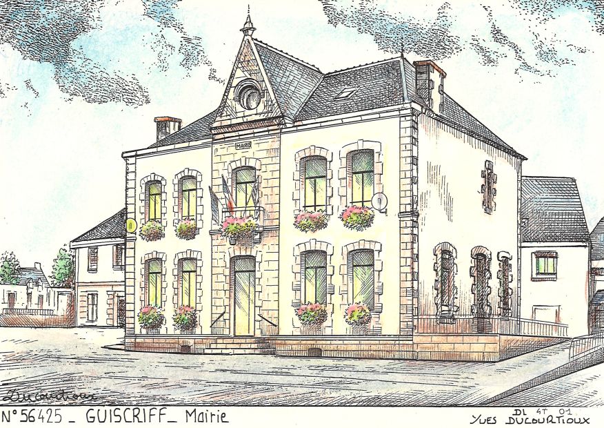 N 56425 - GUISCRIFF - mairie