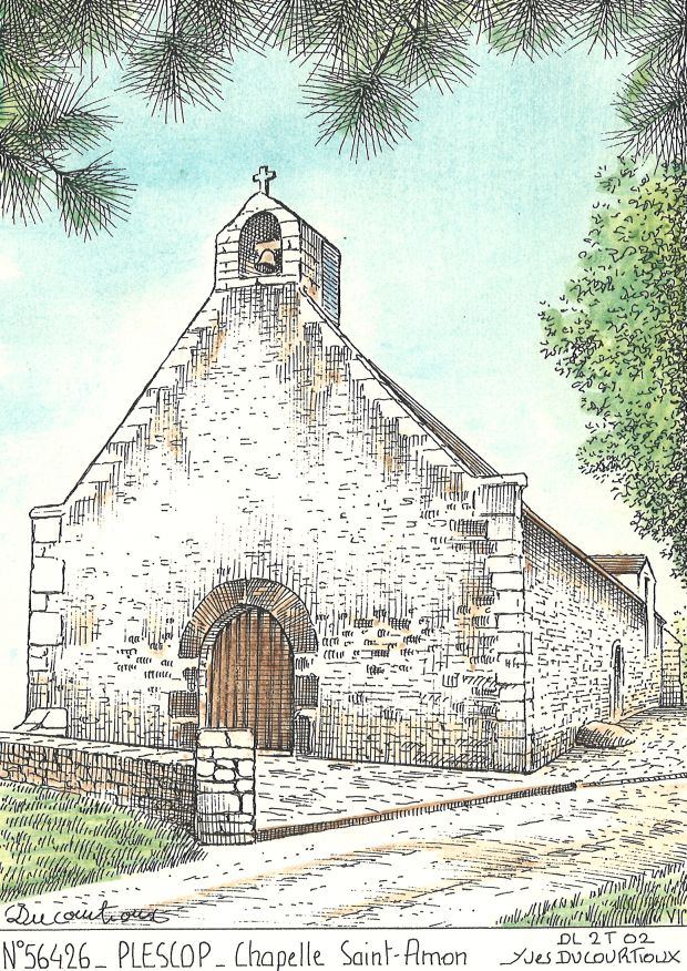 N 56426 - PLESCOP - chapelle st amon