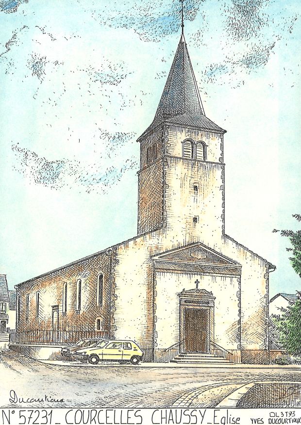 N 57231 - COURCELLES CHAUSSY - glise