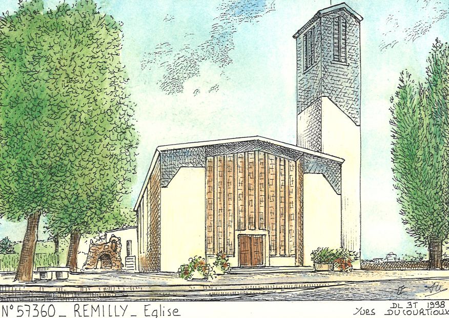 N 57360 - REMILLY - glise