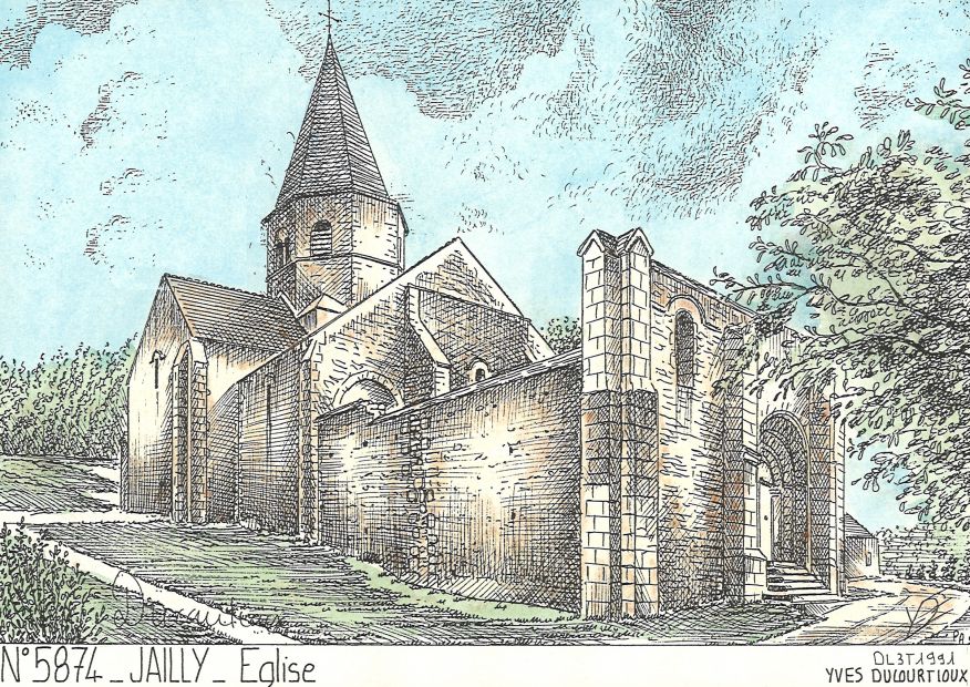 N 58074 - JAILLY - glise
