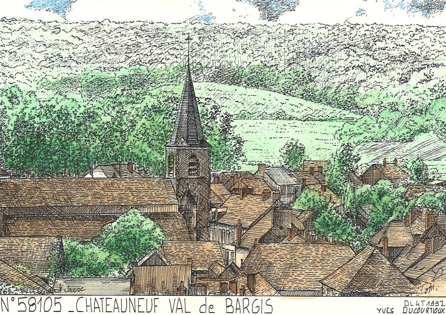 N 58105 - CHATEAUNEUF VAL DE BARGIS - vue