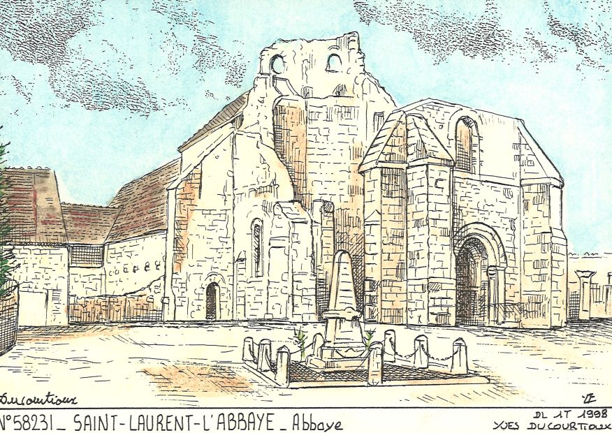 N 58231 - ST LAURENT L ABBAYE - abbaye