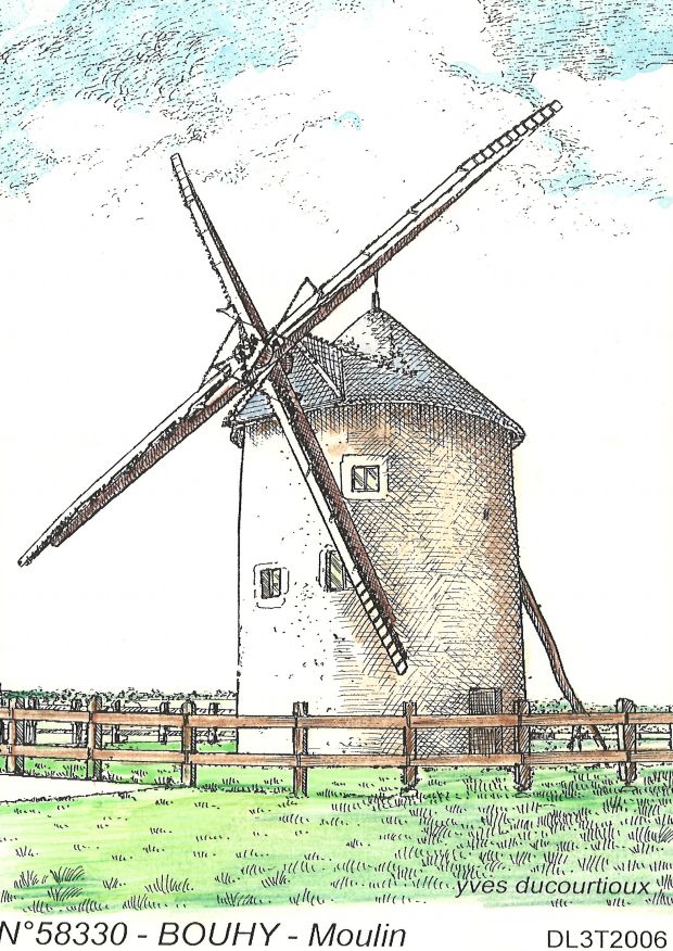 N 58330 - BOUHY - moulin