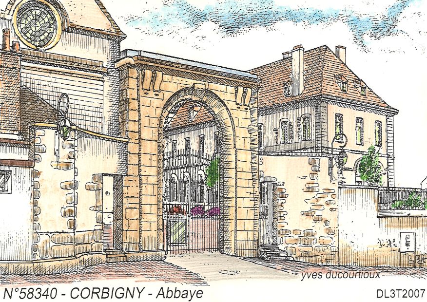 N 58340 - CORBIGNY - abbaye